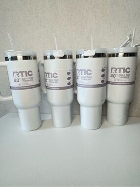 RTIC 40 oz White Road Trip Tumblers